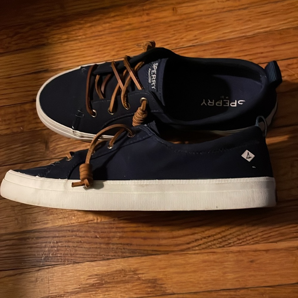 Sperry Top-Sider Slip on Boat Shoes Women 7.5 Navy Blue Ladies STS81904 - Picture 5 of 8